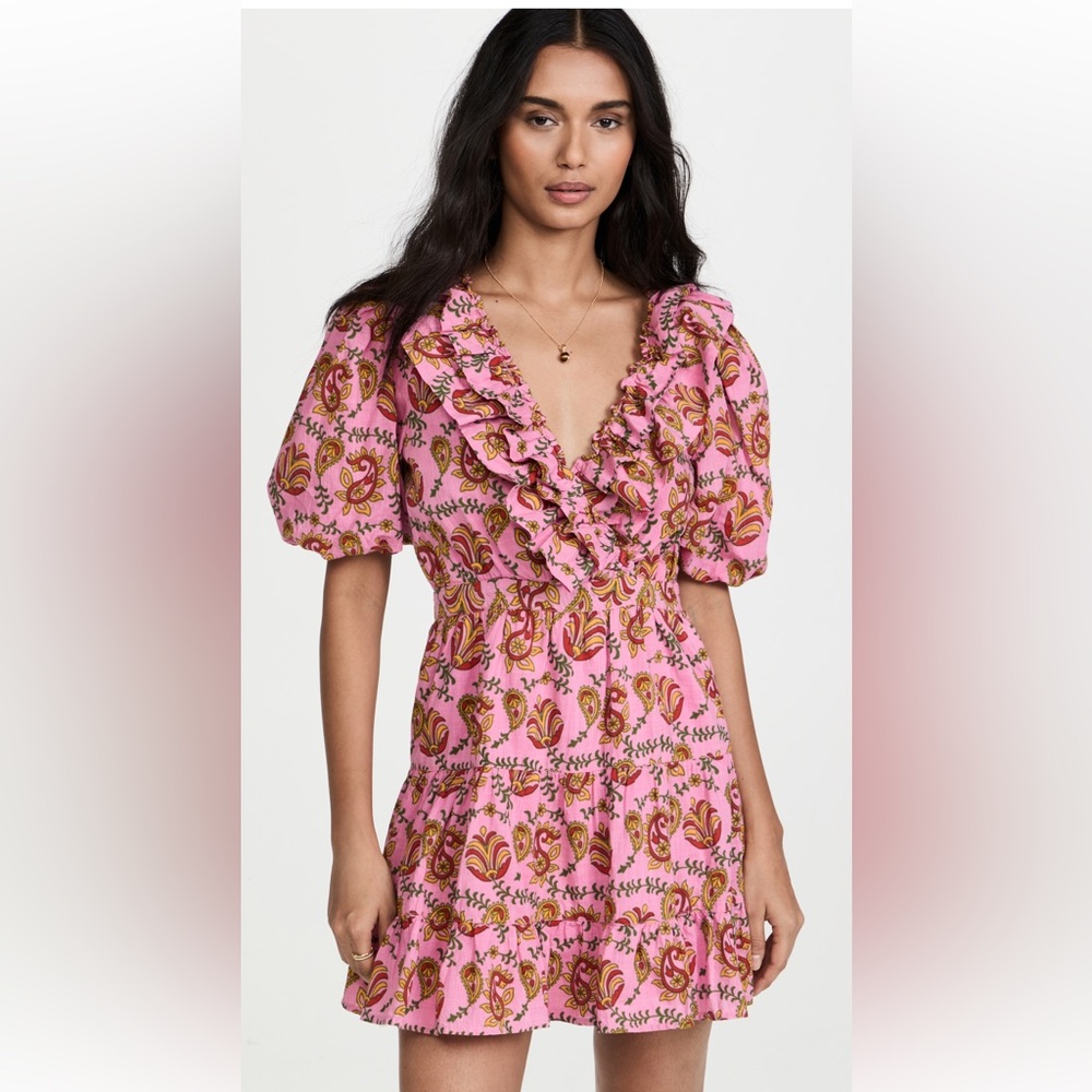 RAHI Hot Pink Floral Mini Dress